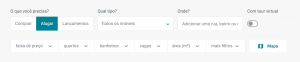 filtros para anunciar no zap imoveis